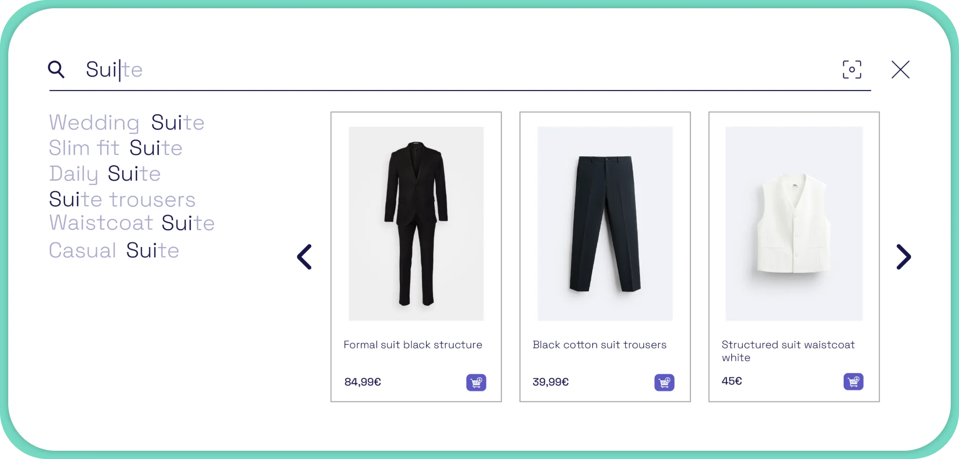 ecommerce suggestion function - kimera