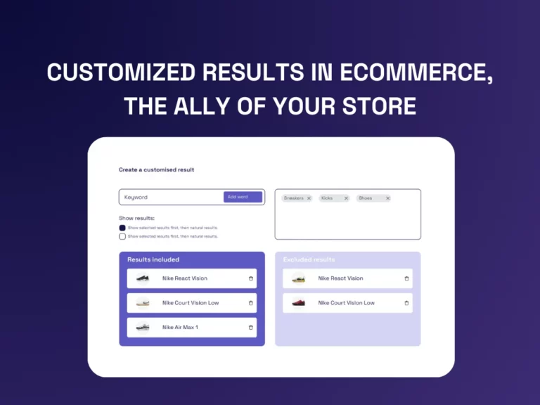 customized results in eCommerce - Kimera Technologies