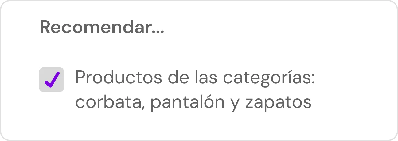 Ejemplo cross-selling