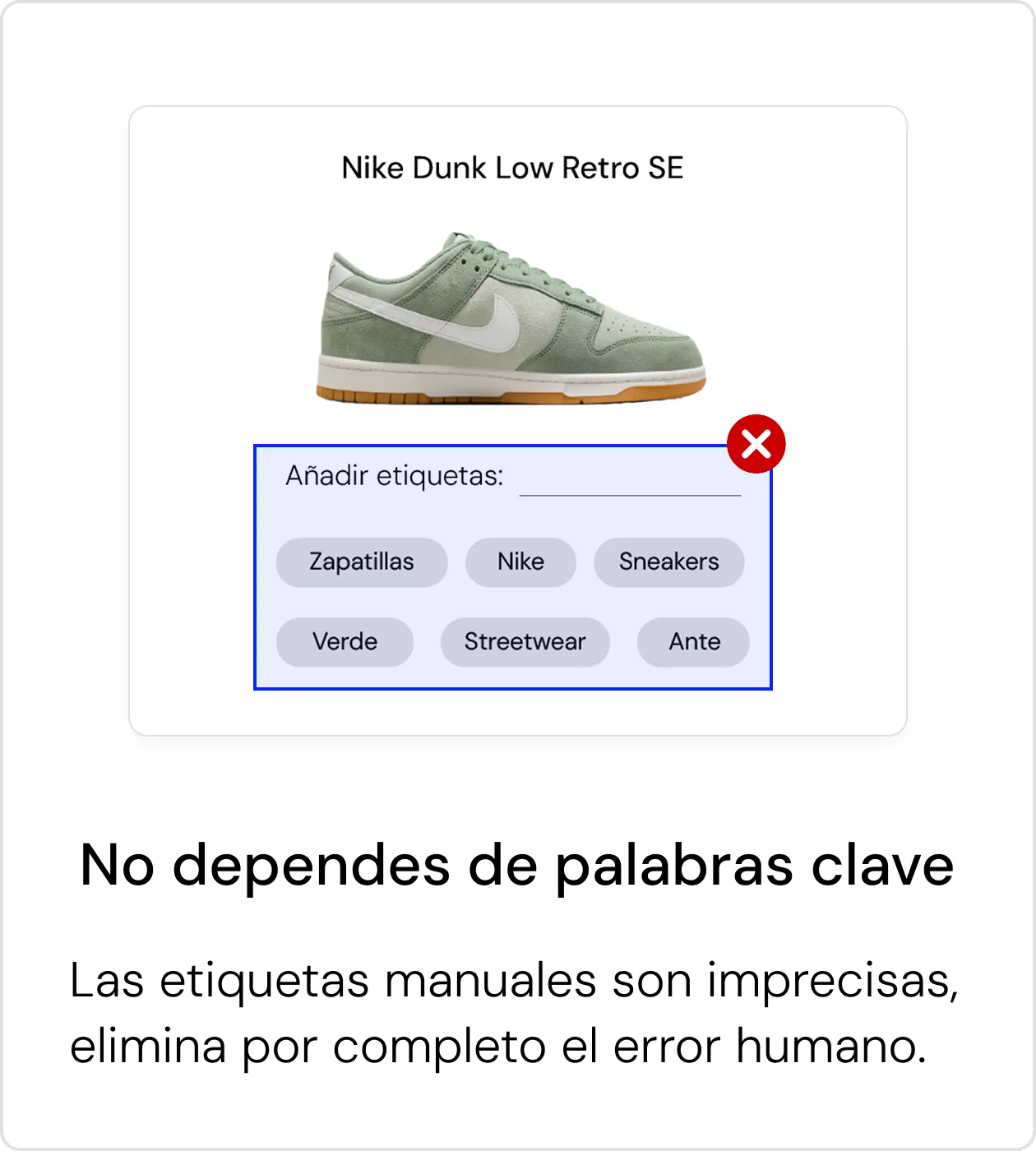 No depende de palabras clave