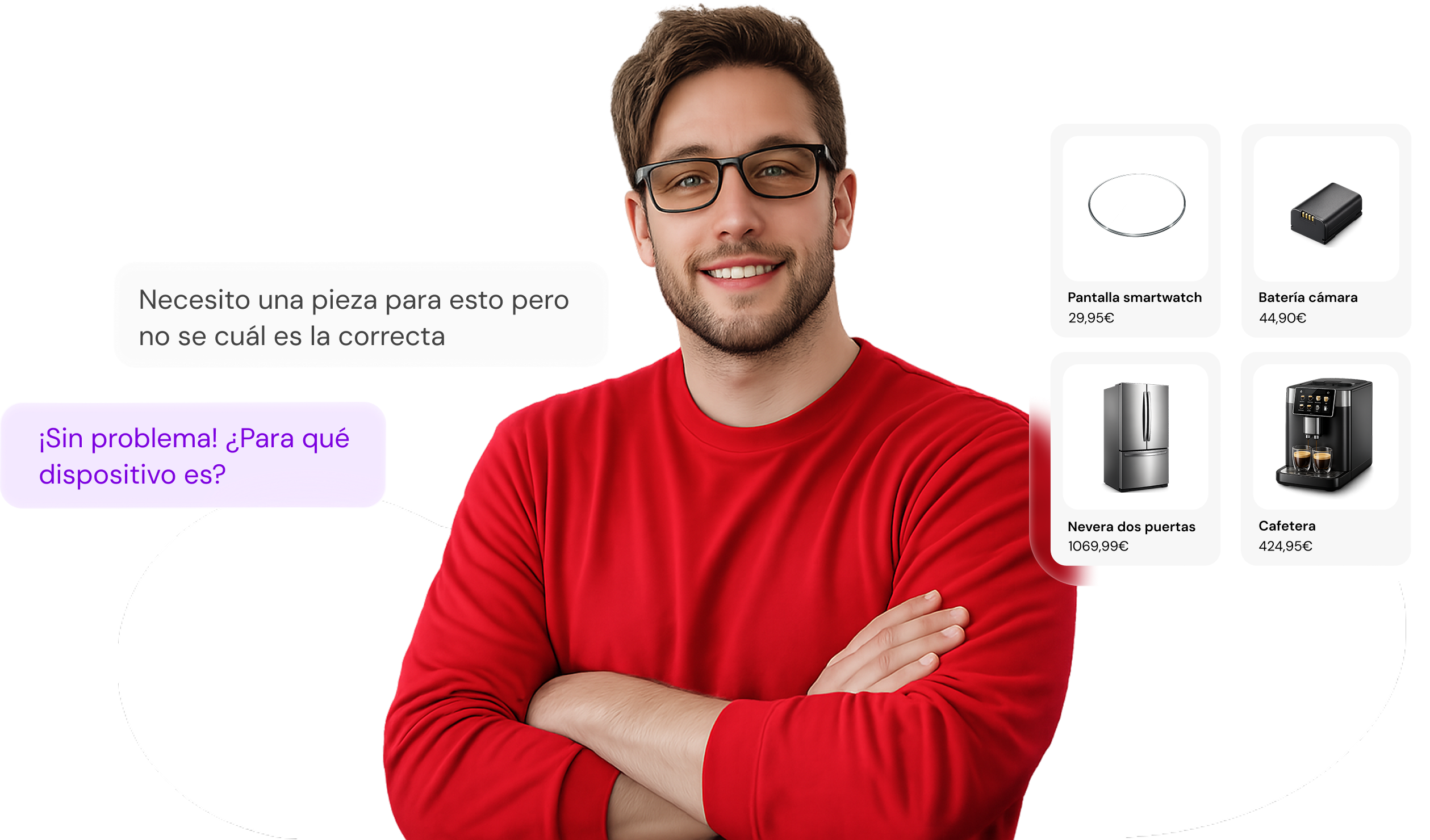 asistente de compra para eCommerce de electronica y recambios
