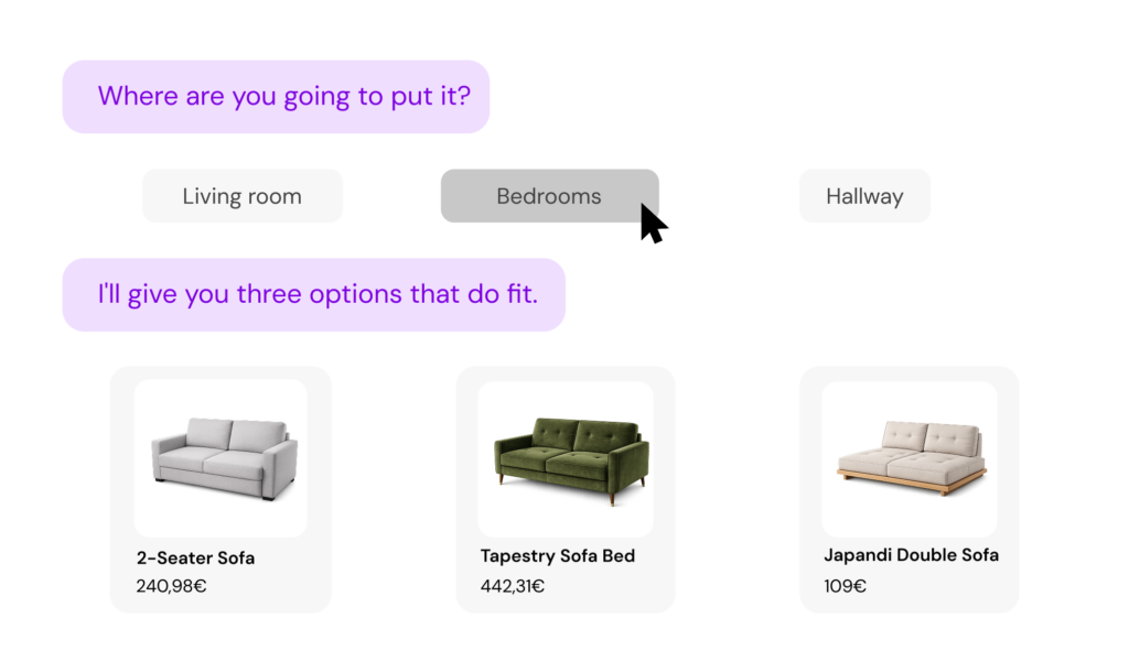 dimensions dont match - shopping assistant for home ecommerce - kimera