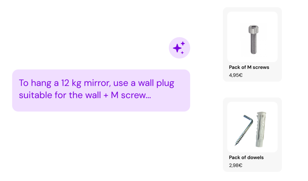 missing pieces - shopping assistant for home ecommerce - kimera