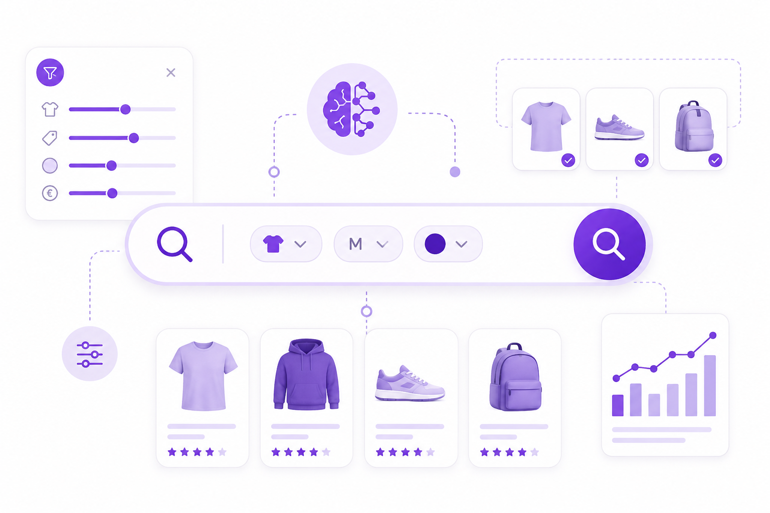 buscador para ecommerce con analitica en tiempo real